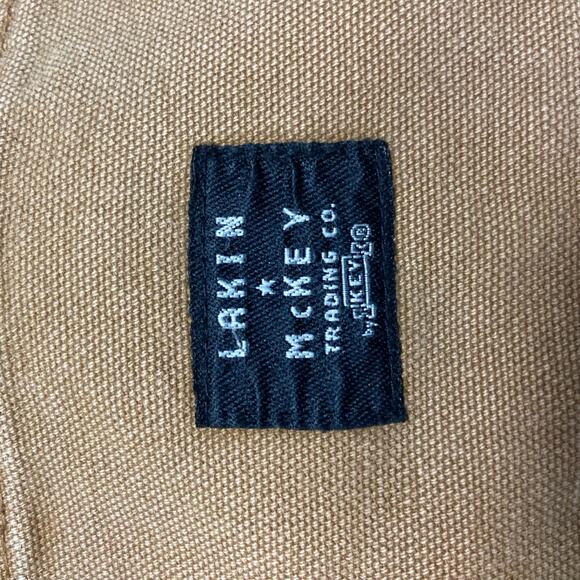 Larkin + McKey 2000s Tan Flannel Lined Cargo Workwear Pants - Picture 7 of 8